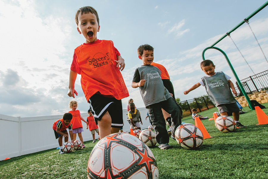 Soccer Shots Mini Program on The Lawn